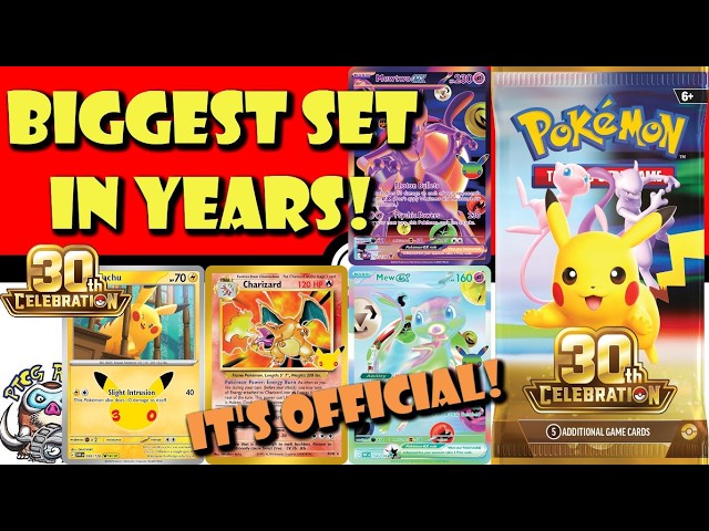 30th Celebration Pokémon TCG Officially Revealed! Biggest Set in YEARS! (Pokémon TCG News)