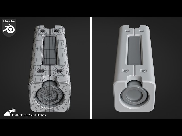 Blender Hard Surface Modeling Tutorial | Clean Topology for a Mechanical Part