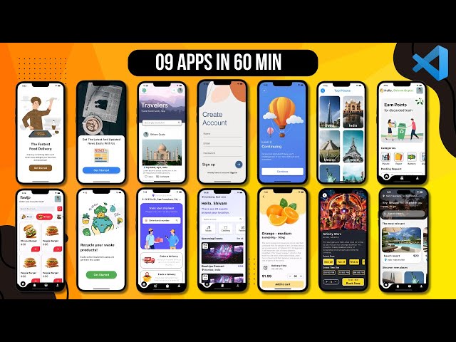 🔥🛒📱 Create 09 REAL Projects in 60 min | Flutter Firebase Tutorials for Beginners 2025