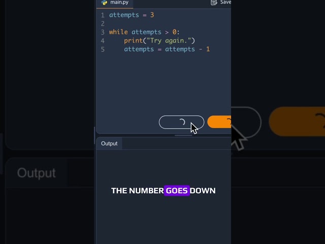 Infinite loops? The while loop keeps going until you tell it to stop #python #programming #coding