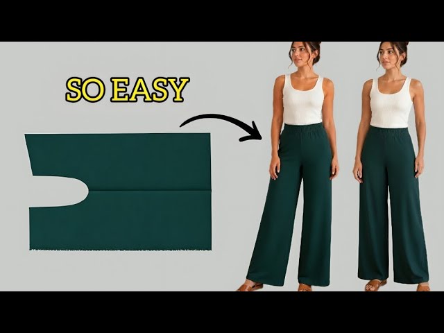 ✅ How to Sew Summer Pants | No Pattern Needed!