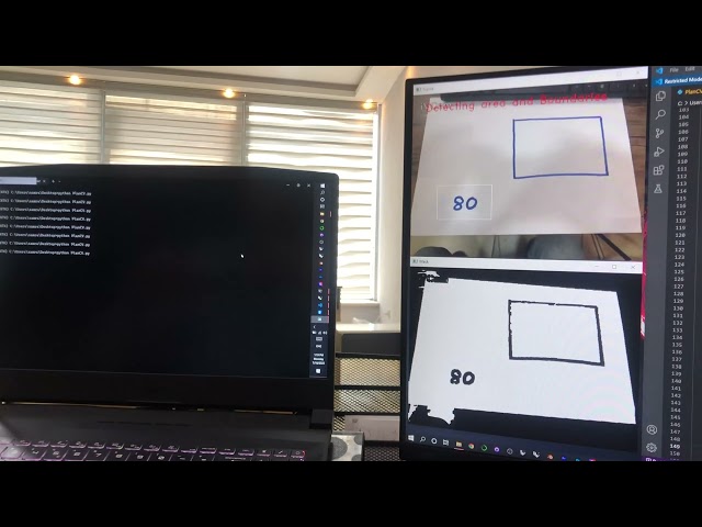 RealTime hand-drawn sketches to Plans using Python and OpenCV