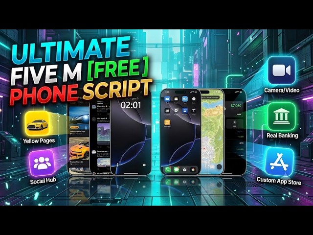 [FREE] 🤯 Advanced FiveM Phone Script | Dynamic Island & App Store | ESX/QBCore/QBox | MJ DEVELOPMENT