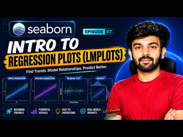 Regression Plots | Ep-7 Seaborn | Python for AI DS | code io - Tamil