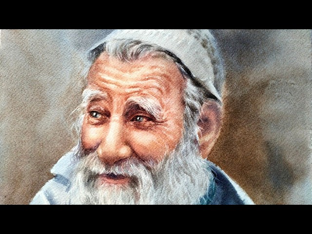 Watercolor Portrait Painting Tutorial: Painting an Elderly Man
