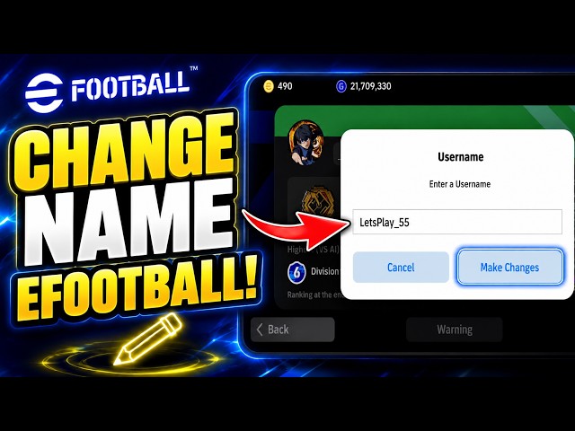 How to Change Name in eFootball 2027 | Change eFootball Username