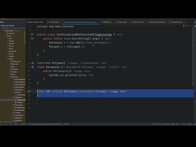 Java ClassCastException - Why is it Runtime and Not Compile Exception?