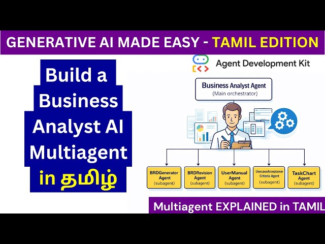 Build a AI agent in 30 minutes in Tamil | Agentic AI | Google ADK | Generative AI in Tamil