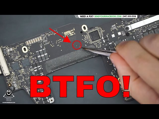 A1708 Macbook Pro no power; CPU buck converter issue, let's fix the logic board!