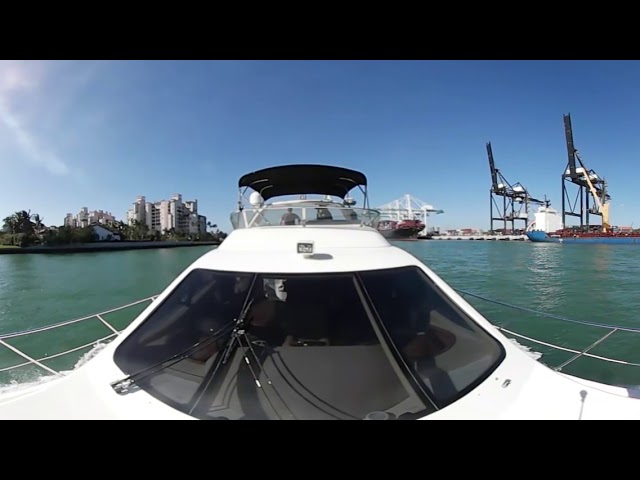 UNDERWAY through the port