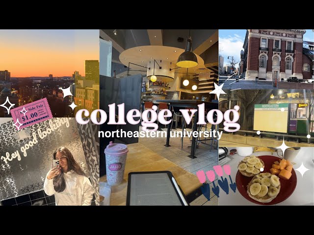 💌 college vlog at northeastern university: grwm, new cafes, life on campus!