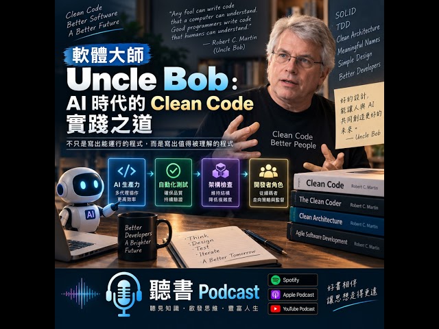軟體大師 Uncle Bob：AI 時代的 Clean Code 實踐之道