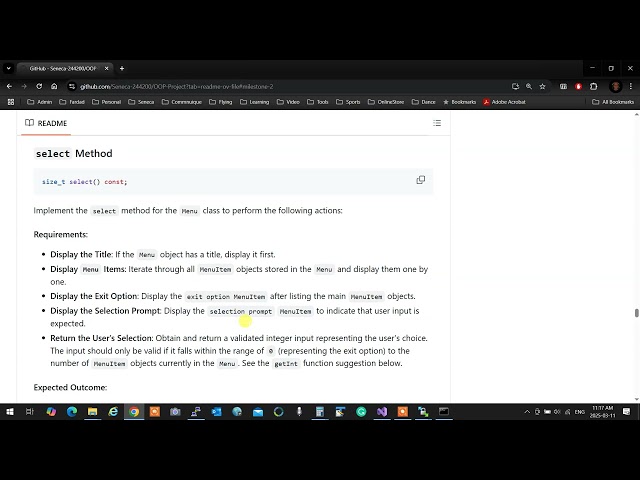 OOP244 - 2251 - Project Milestone 2