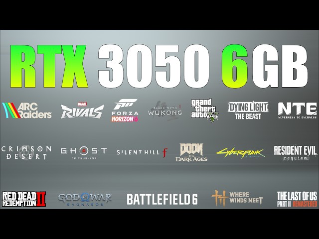 RTX 3050 6GB – Still Relevant in 2026? (35 Games Tested)