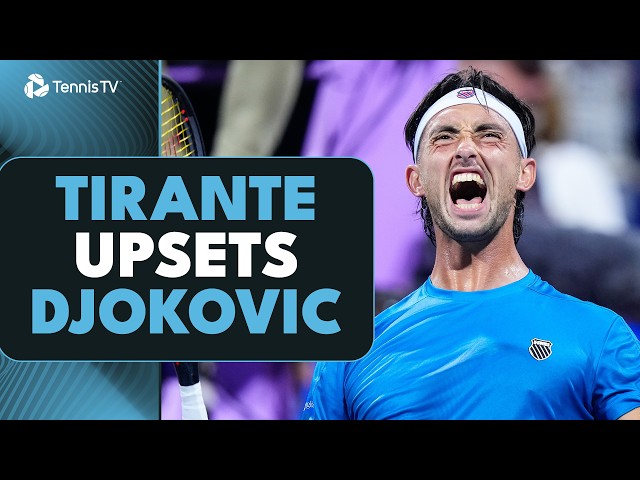Thiago Tirante Gets BIGGEST Career Win Vs Novak Djokovic | Cincinnati 2026 Highlights