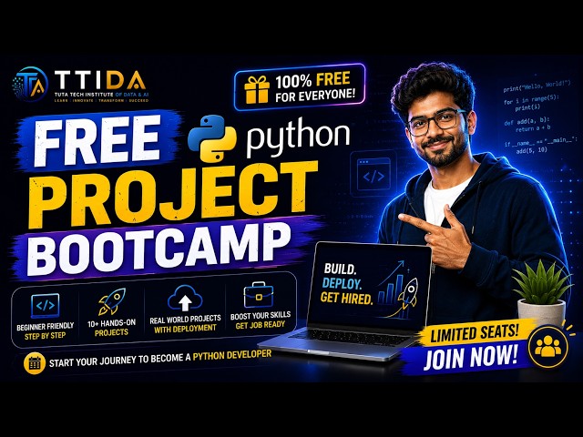 Stop Learning Python from Tutorials! Join This FREE Project Bootcamp | TTIDA