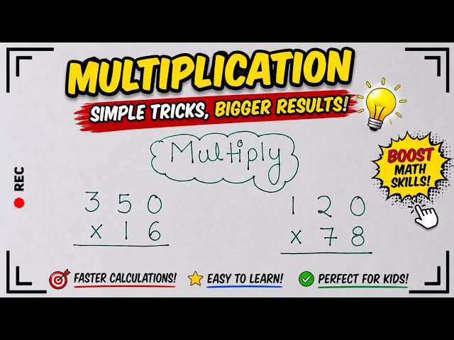 Multiplication Easy Method❤️‍🔥🤯| Multiplication Kaise Kare | Fast Multiplication Tricks for Beginner