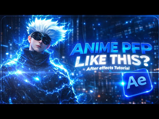 How to Make Cool Anime Pfp/Logo in After effect - Tutorial ( Free pf)