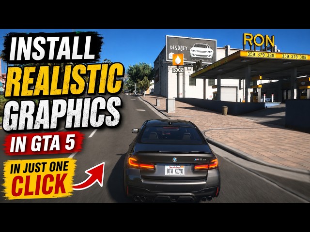 HOW TO INSTALL REALESTIC GRAPHIC IN JUST ONE CLICK | GTA 5 TUTORIAL #youtube #tutorial #gaming #gta5