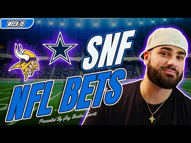 Vikings vs Cowboys Sunday Night Football Picks | FREE NFL Bets, Predictions, and Player Props!