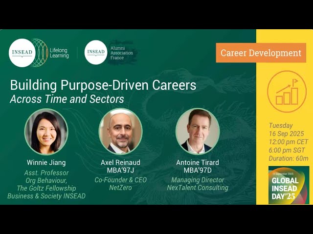 Building Purpose-Driven Careers Across Time and Sectors
