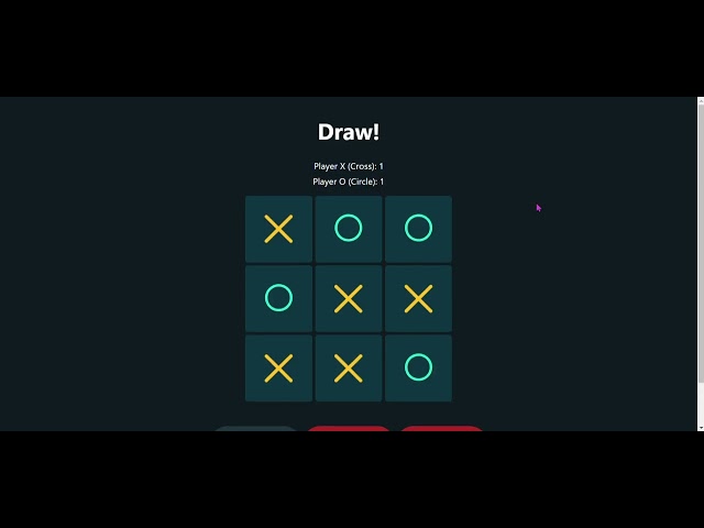 Tic Tac Toe Game In React LIVE Demo