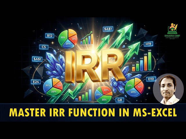 IRR Function in Excel 🔥 Complete Tutorial with 5 Practical Examples | Investment Analysis Made Easy