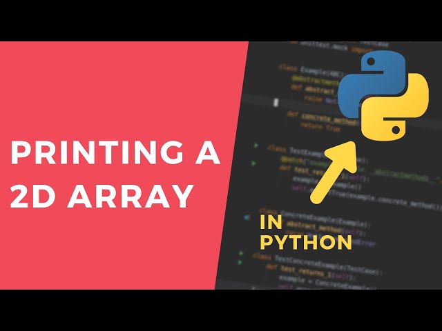 Printing a 2D list - 1 Minute Python Tutorial #shorts