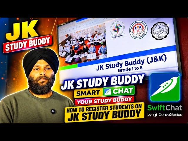 How to register students on JK STUDY BUDDY chatbot #teacher Link In Description 👇