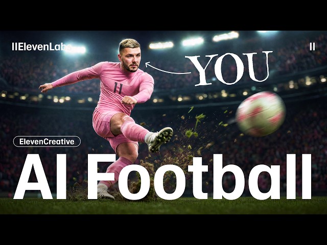 Put Yourself in a Football Match with AI (Full Workflow)