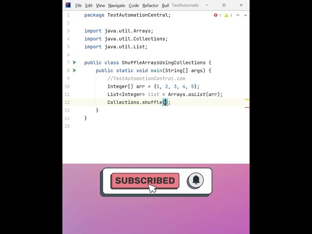 How to Shuffle Arrays Using Collections | Java Interview Questions #java