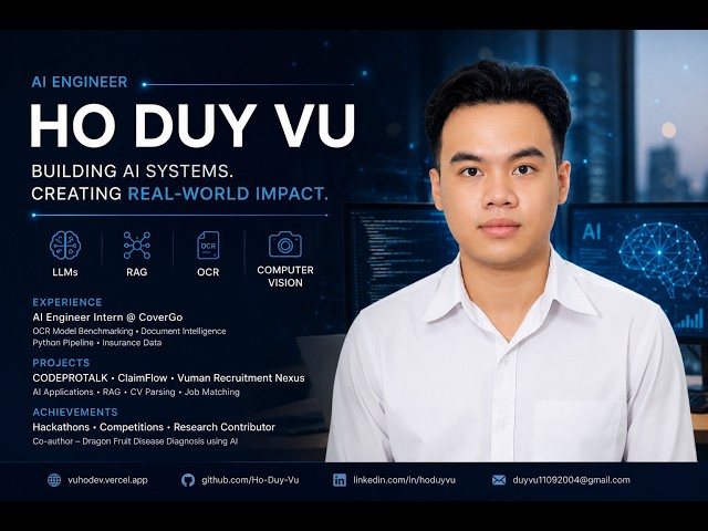 Ho Duy Vu | AI Engineer Portfolio 2026