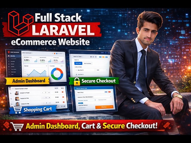 Full Stack Laravel 12 eCommerce Website | Admin Dashboard, Cart System & Secure Checkout