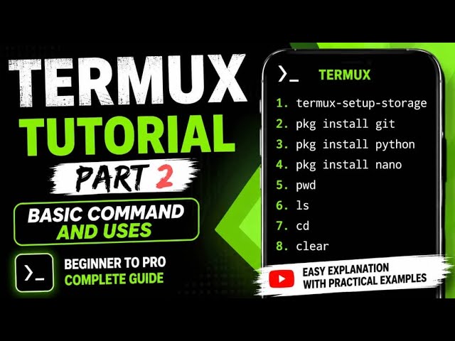 🔥 Termux Tutorial Part 2 | Basic Commands & Uses | Beginner to Pro (Urdu/Hindi)
