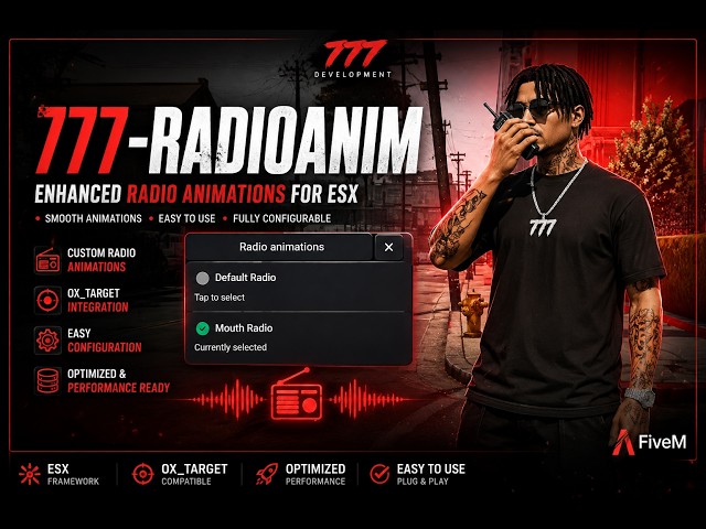 777 Radio Anim Menu ( ESX ONLY )