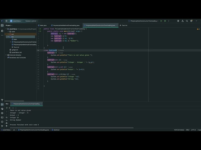 Polymorphism, Constructor Overloading, Object | JAVA BABA