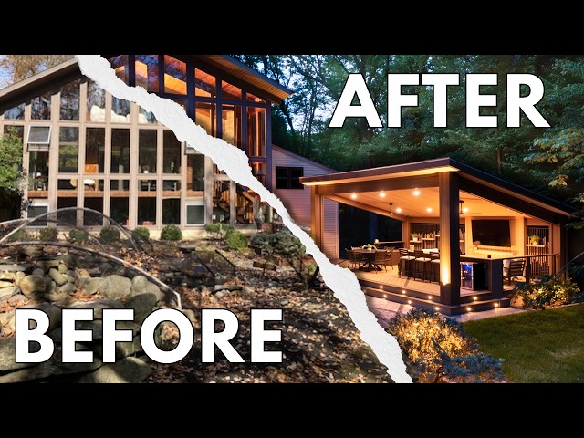 Our MOST EPIC Backyard Transformation! (Glass House & Koi Pond)