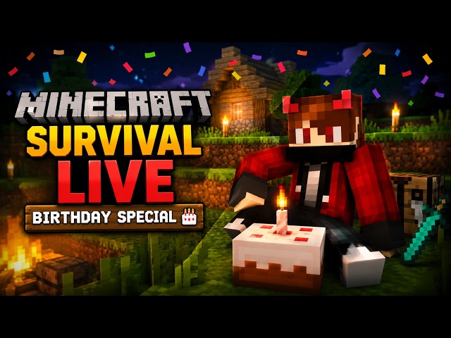 🔴 LIVE | Minecraft Survival Bangla | Birthday Special