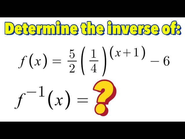 Inverse of Exponential Function (Part 2)