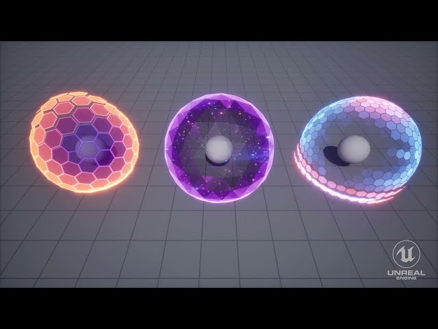 UE VFX Shield stylized #vfx #ue5gamedev #ue5 #niagara