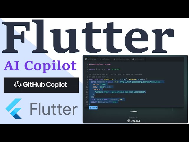 Flutter AI Github Copilot 🤖