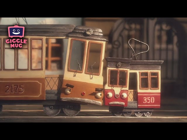 Two Trams (10-Minute Stop-Motion Animation for Kids!)