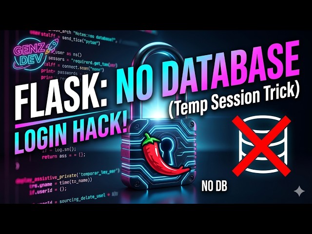 Vibe Coding a Flask Login System (NO Database Needed!) 🐍✨
