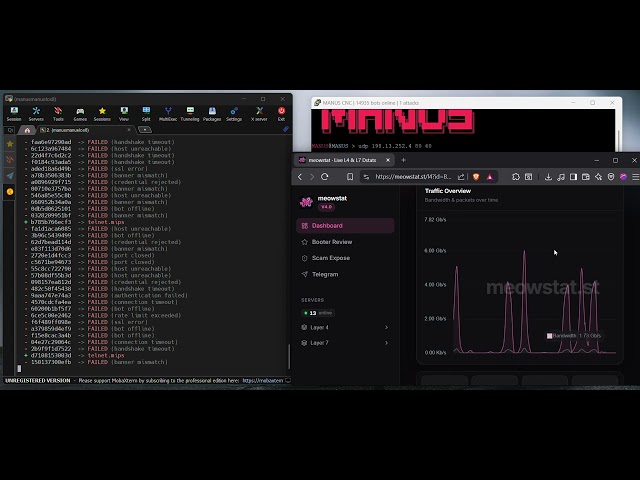 Manus Botnet C2 SHOWCASE | DDOS BEST C2/BOTNET/API 2026 | L4 & L7 | BEST BYPASS