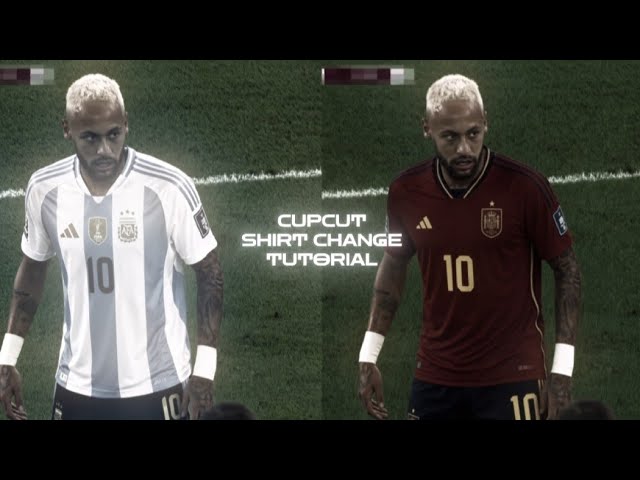 Viral Football "SHIRT CHANGE" Trend Tutorial On Capcut