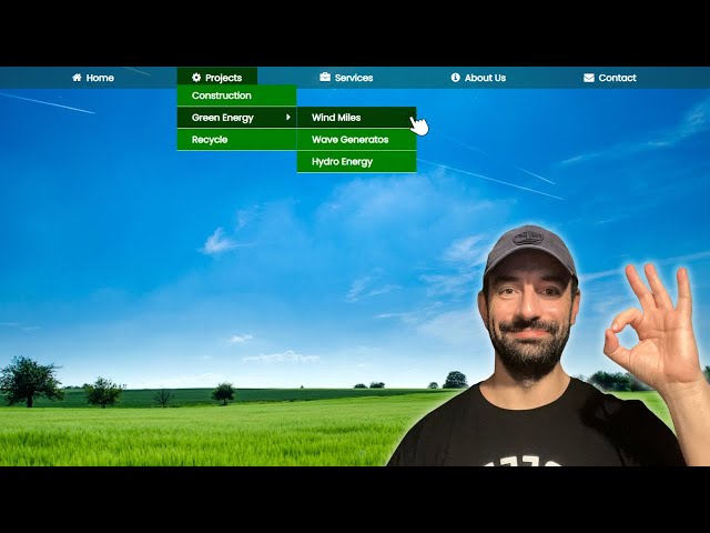 How to Create Simple DropDown Menu using HTML and CSS only