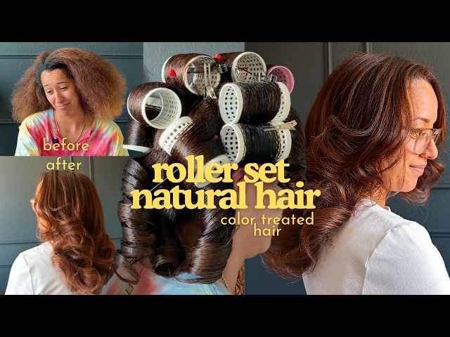Roller set did not come out right after hair color - this is how we fixed it!