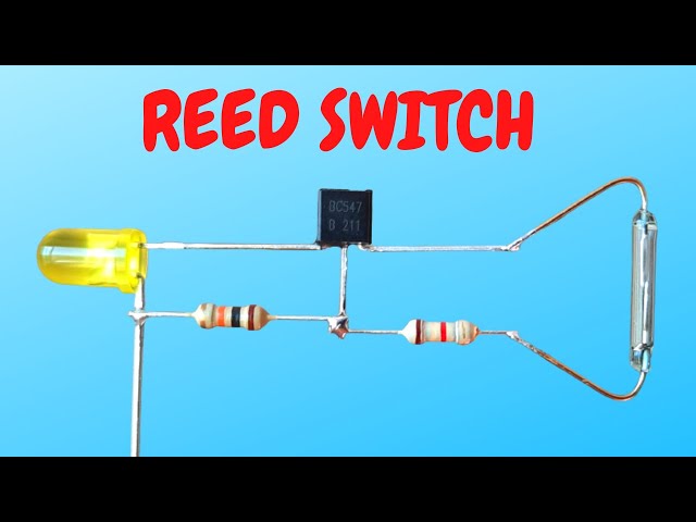 How To Make Reed Switch Easy - Magnetic on off Switch Make (Magnet Control Switch) Using BC547
