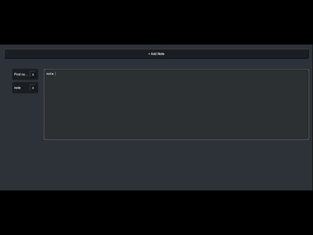 Note App with ReactJS