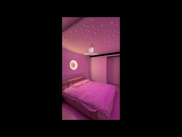 Galaxy Starry Ceiling Light ✨#home  #ceilinglights  #interiordesign #fiberopticlight #design #star